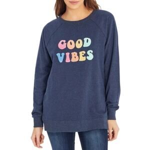 WILDFOX oversized comfy terry cloth appliqué graphic XL